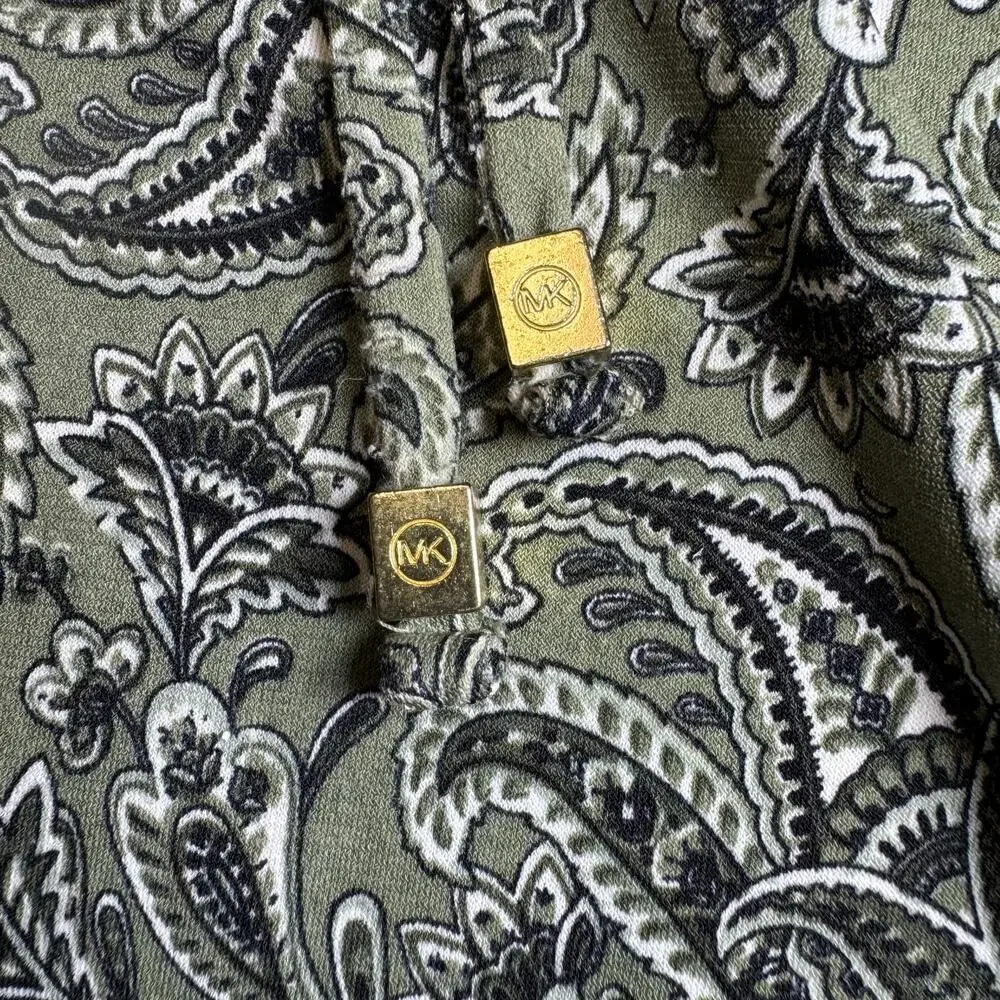 Michael Kors women’s green dress‎ with large flutter sleeves. Size S